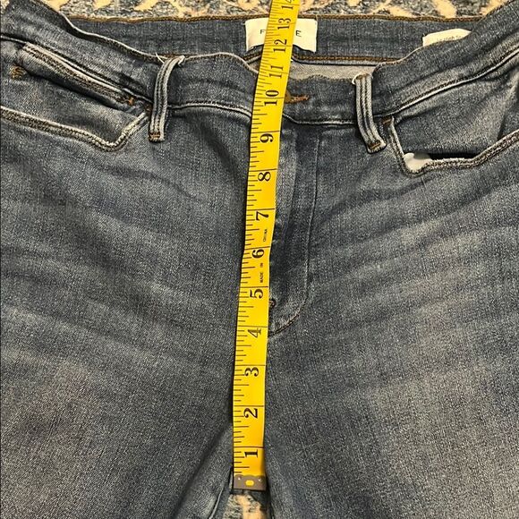 Frame Denim Le High Straight Blue Distressed Jeans Modern - Picture 10 of 11